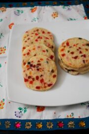 Eggless Tutti Frutti Cookies Recipe | Christmas Baking Recipe