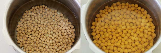 Soak kabuli chana chickpeas