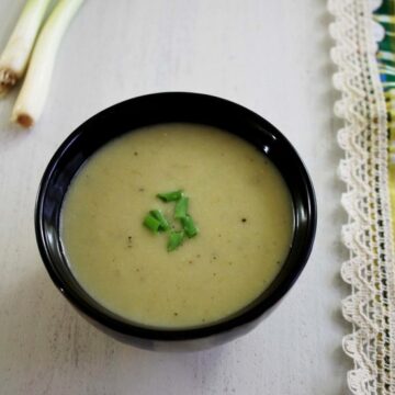 Spring Onion Soup Recipe | How to make Scallion soup recipe