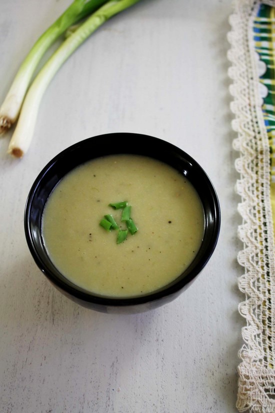 Spring Onion Soup Recipe | How to make Scallion soup recipe