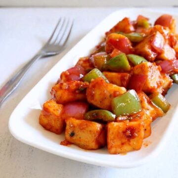 Chilli Paneer Dry Recipe | Indo-Chinese Chilli Paneer Recipe