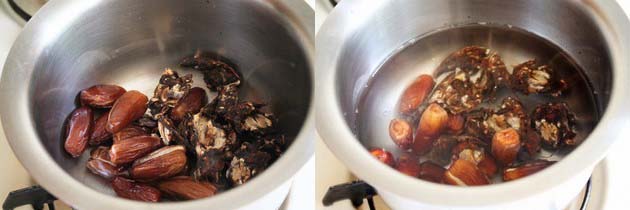 cooking dates and tamarind in the water
