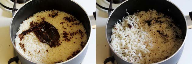 Cumin rice is ready to serve