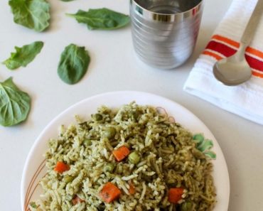 Palak Rice recipe | Spinach rice | How to make palak rice