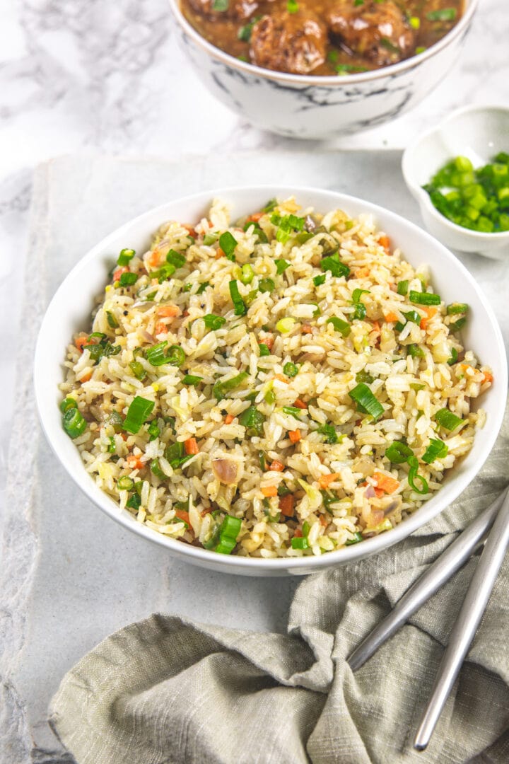 Veg Fried Rice (Indian Chinese Style) - Spice Up The Curry