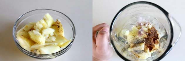 Take mango pulp to the grinder