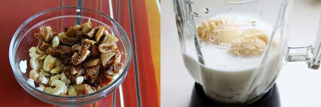 Cashew fig milkshake recipe | Kaju anjeer milkshake recipe