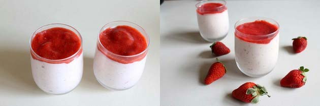 Eggless Strawberry Mousse Recipe | strawberry mousse without gelatin