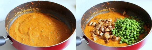 Mushroom Mutter Recipe | Matar Mushroom Curry Recipe