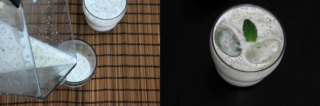 Pudina chaas recipe | Mint chaas recipe | How to make chaas
