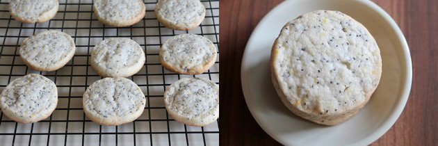 Eggless lemon poppy seed cookies | Eggless cookie recipe