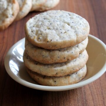 Eggless lemon poppy seed cookies | Eggless cookie recipe