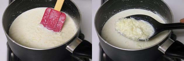 checking rice is cooked or not