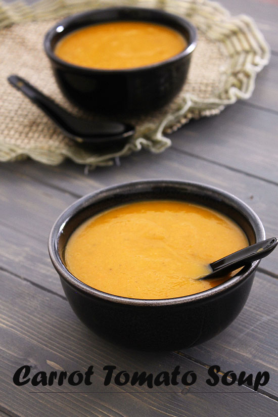 Carrot Tomato Soup Recipe | How to make carrot tomato soup