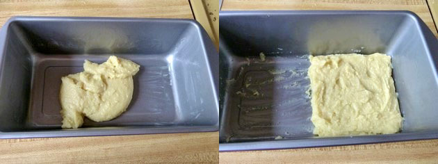 spread the khoya barfi mixture