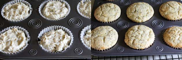 Eggless Lemon Poppy seed muffins recipe | Lemon muffins