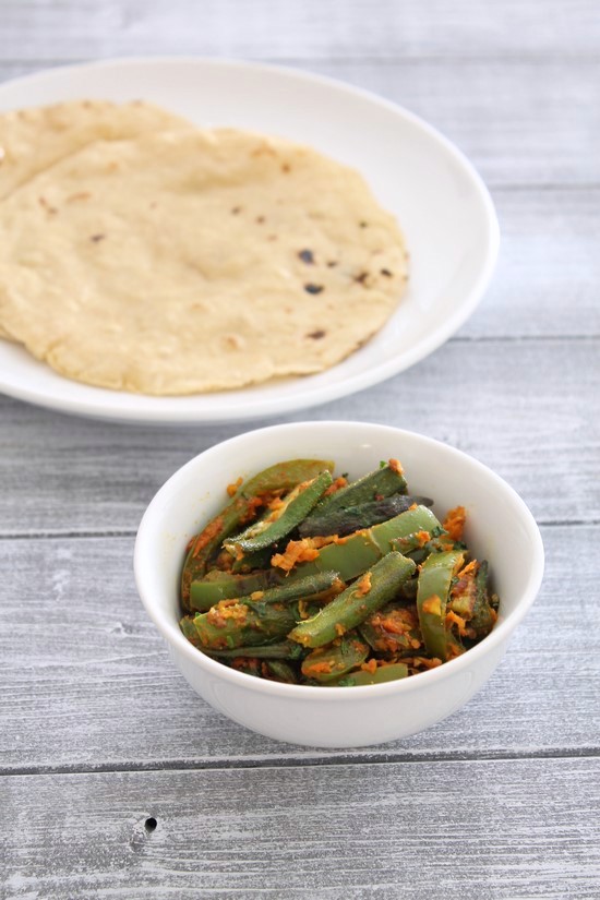 Bhindi Capsicum Sabji Recipe | Bhindi capsicum masala recipe