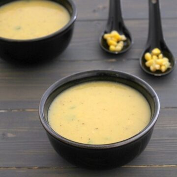 Sweet corn soup recipe | How to make easy sweet corn soup