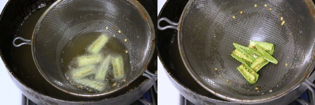 frying green chilies