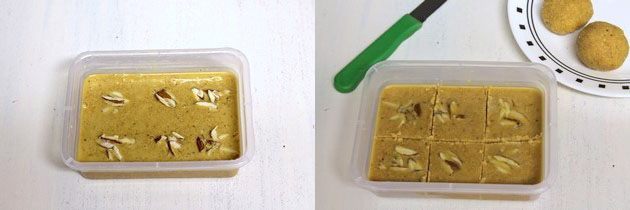 cut the magas into pieces