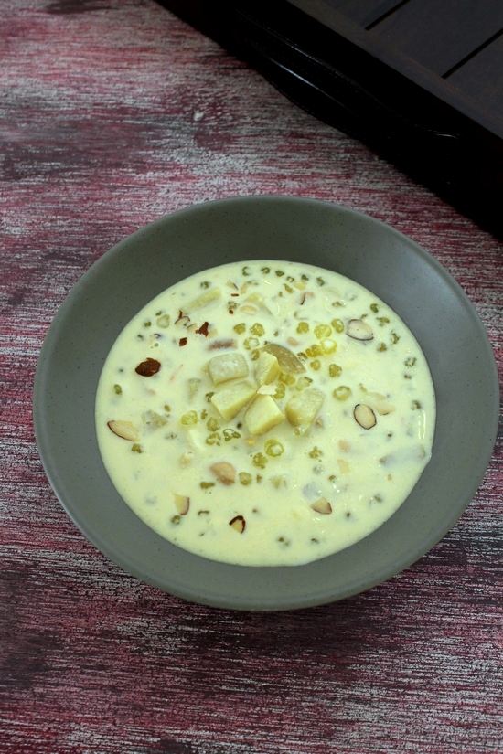 Sabudana sweet potato kheer recipe | Kheer recipe for fasting, vrat