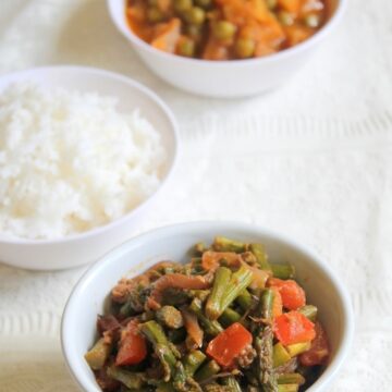 Asparagus Subzi  Indian Asparagus Curry  - 2
