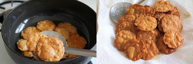 crispy masala puri on a plate