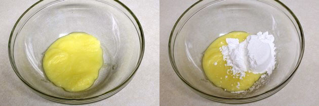 ghee and sugar in a bowl
