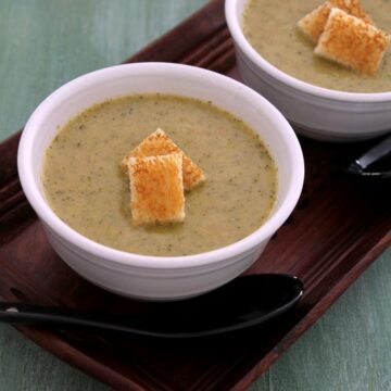 Broccoli soup recipe | Healthy broccoli soup | How to make broccoli soup