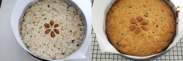 Eggless fruit cake recipe | How to make eggless christmas fruit cake