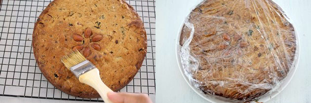 Eggless fruit cake recipe | How to make eggless christmas fruit cake