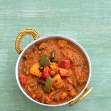 Kadai vegetable recipe | Veg kadai recipe, restaurant style gravy recipe