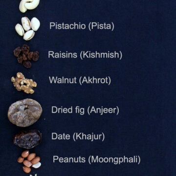 List of Dry fruits, Nuts and seeds in English, Hindi and other languages