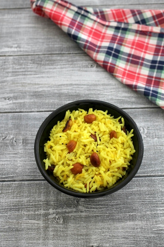 Lemon rice recipe (Chitrannam recipe) How to make South Indian Lemon Rice