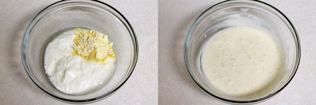 yogurt mixture in a bowl