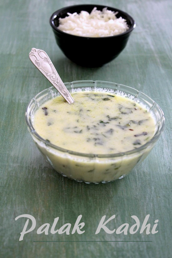 Palak kadhi recipe