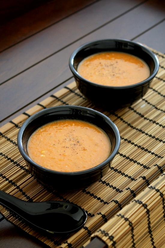 Roasted tomato soup recipe | Simple, quick, easy tomato soup
