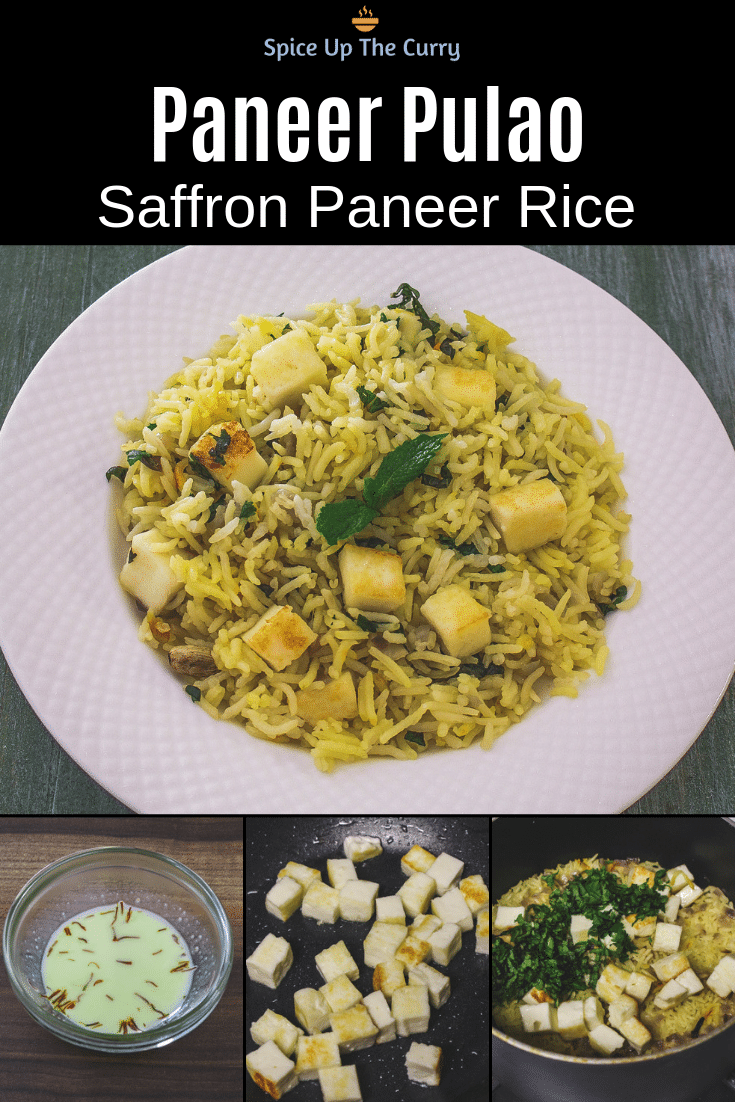 Paneer pulao Pin (paneer rice)