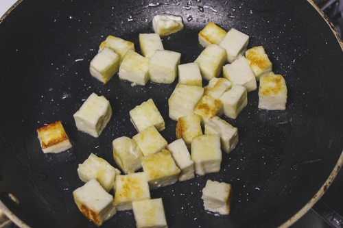 fried paneer till light brown