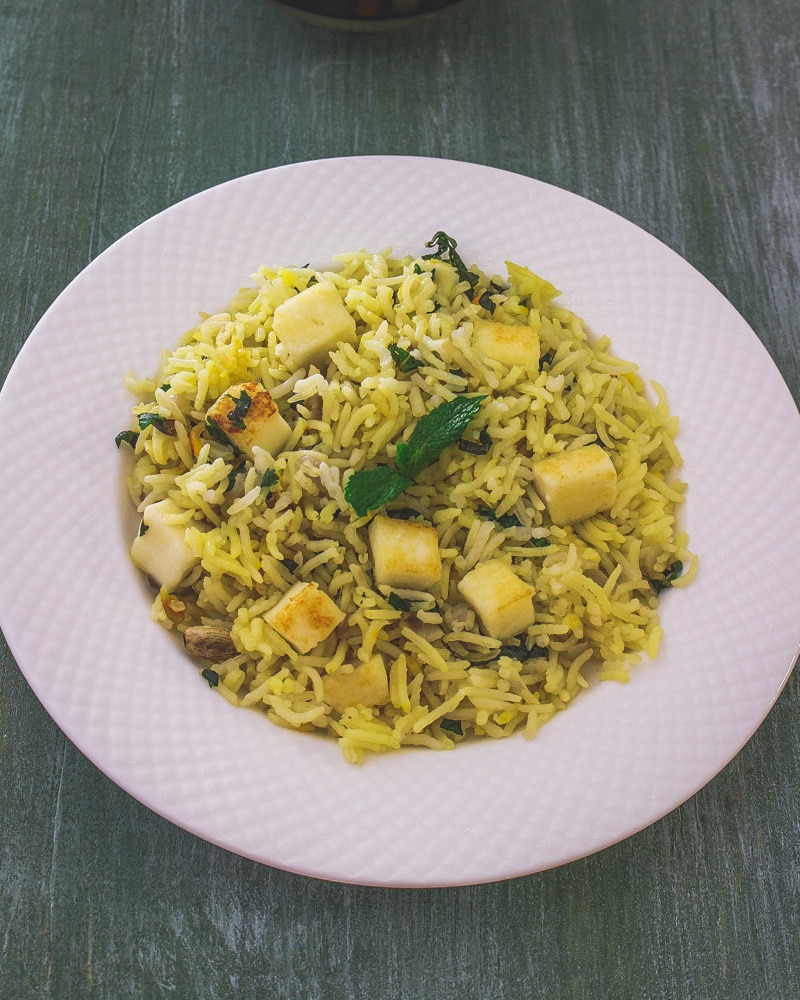 BEST Paneer Pulao Recipe (Paneer Rice)