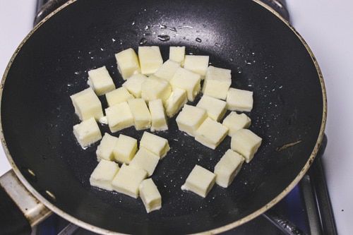 frying paneer