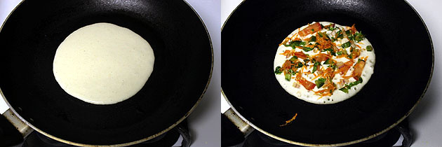 Uttapam recipe (How to make uttapam), mixed vegetable uttapam recipe