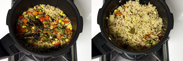 Veg pulao in pressure cooker | Easy vegetable pulao recipe