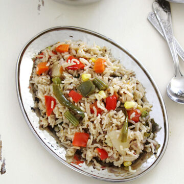 Veg pulao in pressure cooker | Easy vegetable pulao recipe