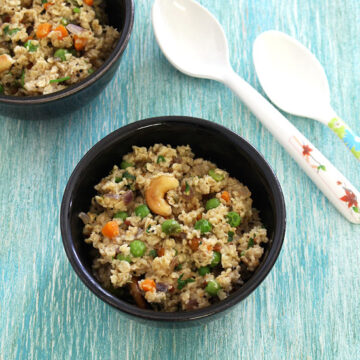 Oats upma recipe (How to make oats upma), healthy vegetable oats upma