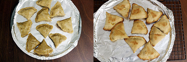 Baked samosa recipe (How to make samosa in the oven), Healthy samosa