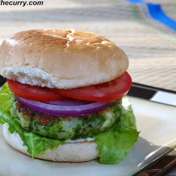 Green peas burger recipe (How to make paneer green peas burger)