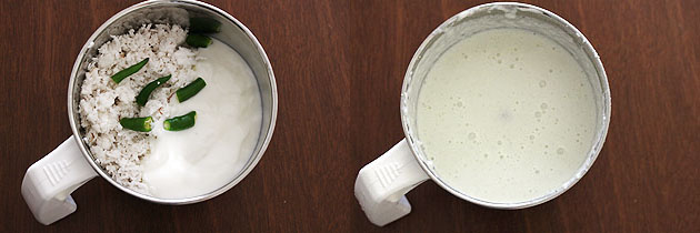 Coconut curd chutney recipe (How to make coconut chutney with curd)