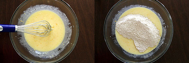 Eggless orange muffins recipe, How to make orange chocolate chip muffin