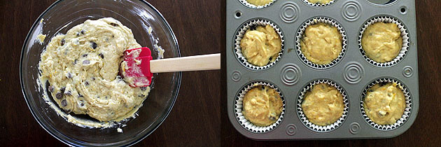 Eggless orange muffins recipe, How to make orange chocolate chip muffin